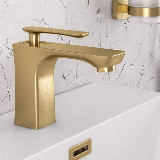 Eastbrook Helston Basin Mono inc Waste Brushed Brass | 93.1021