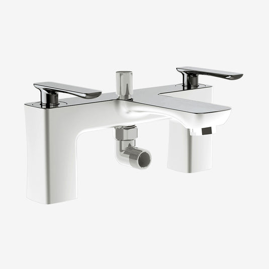 Eastbrook Helston Bath Shower Mixer inc Kit White Chrome | 93.0015