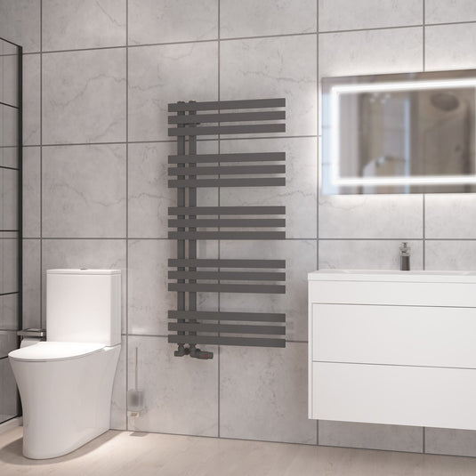 Eastbrook Hurley 1200 x 600mm Towel Rail Matt Anthracite | 89.0551