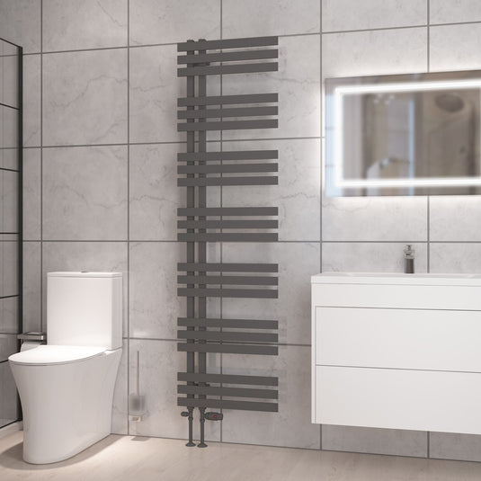 Eastbrook Hurley 1800 x 500mm Towel Rail Matt Anthracite | 89.0552
