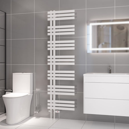 Eastbrook Hurley 1800 x 500mm Towel Rail Matt White | 89.0546