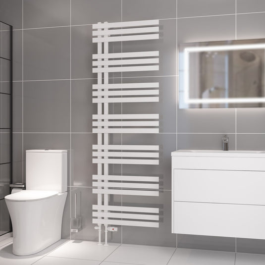 Eastbrook Hurley 1800 x 600mm Towel Rail Matt White | 89.0547