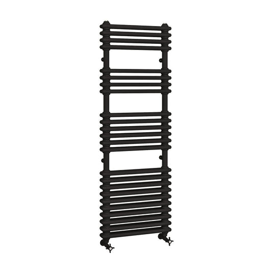 Eastbrook Imperia 2 1430 x 500mm Column Towel Multirail Matt Black | 41.0834