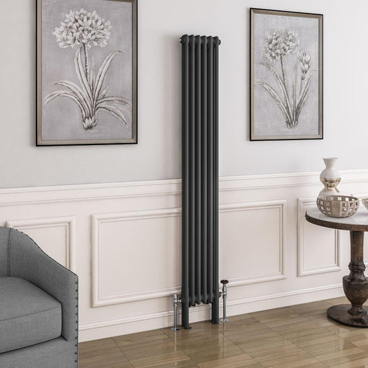 Eastbrook Imperia 2 1800 x 290mm Column Radiator Matt Anthracite | 41.0400