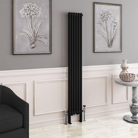 Eastbrook Imperia 2 1800 x 290mm Column Radiator Matt Black | 41.0760