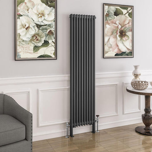 Eastbrook Imperia 2 1800 x 470mm Column Radiator Matt Anthracite | 41.0345