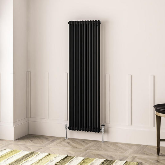 Eastbrook Imperia 2 1800 x 560mm Column Radiator Matt Black | 41.0934