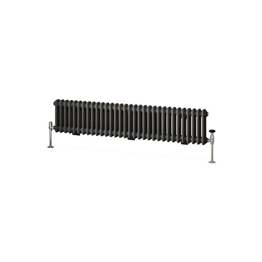 Eastbrook Imperia 2 300 x 1460mm Column Radiator Matt Anthracite | 41.0898