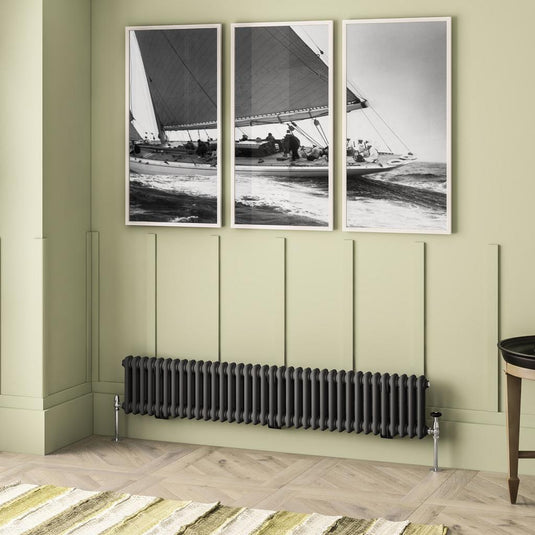 Eastbrook Imperia 2 300 x 1640mm Column Radiator Matt Anthracite | 41.0899