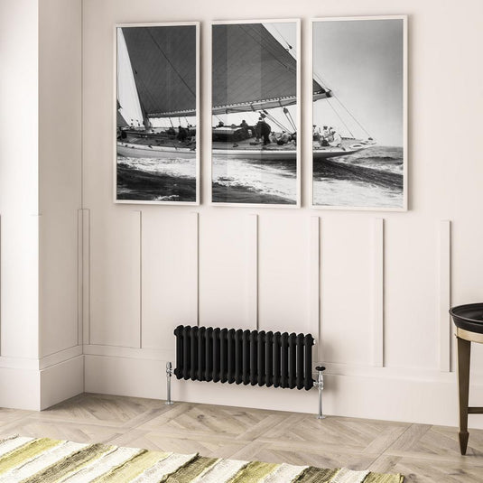 Eastbrook Imperia 2 300 x 830mm Column Radiator Matt Black | 41.0900