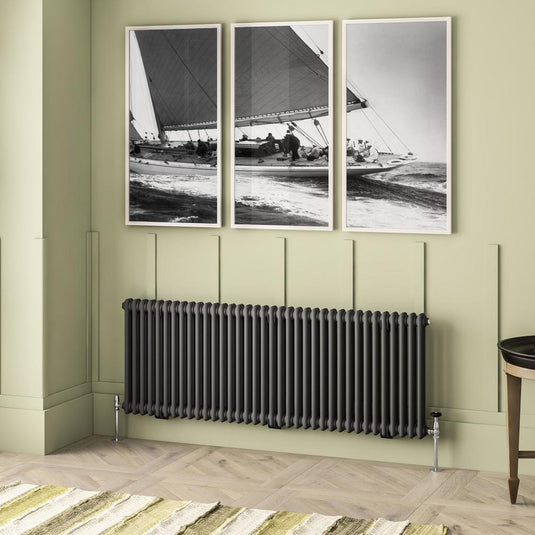 Eastbrook Imperia 2 600 x 1640mm Column Radiator Matt Anthracite | 41.0921
