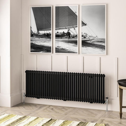 Eastbrook Imperia 2 600 x 1820mm Column Radiator Matt Black | 41.0924