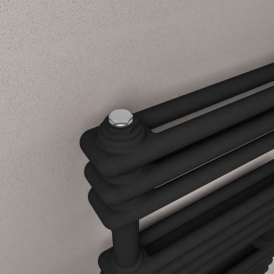 Eastbrook Imperia 2 612 x 1000mm Column Towel Multirail Matt Black | 41.0831