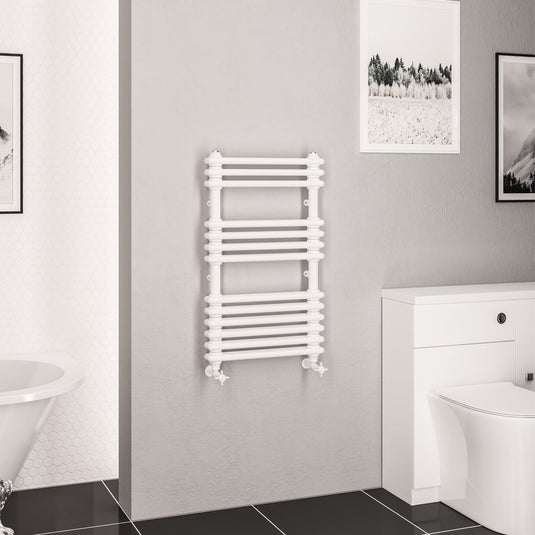 Eastbrook Imperia 2 832 x 500mm Column Towel Multirail Gloss White | 41.0816