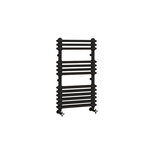 Eastbrook Imperia 2 832 x 500mm Column Towel Multirail Matt Black | 41.0832