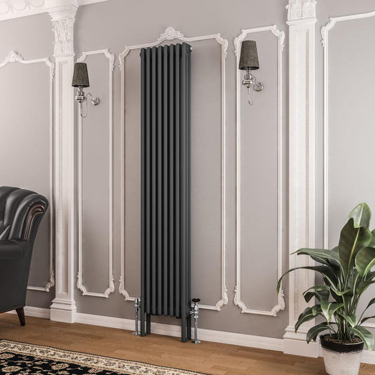 Eastbrook Imperia 3 1800 x 380mm Column Radiator Matt Anthracite | 41.0356