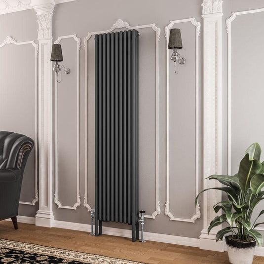 Eastbrook Imperia 3 1800 x 470mm Column Radiator Matt Anthracite | 41.0355