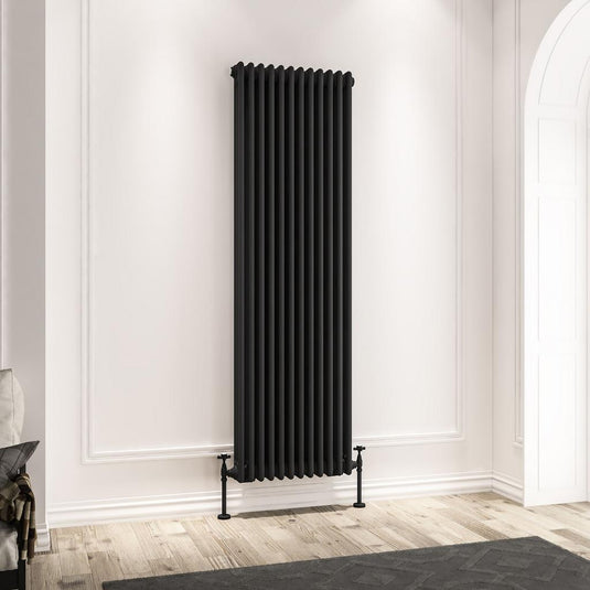 Eastbrook Imperia 3 1800 x 560mm Column Radiator Matt Black | 41.0982