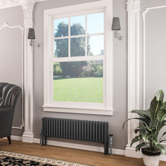 Eastbrook Imperia 3 300 x 1145mm Column Radiator Matt Anthracite | 41.0410