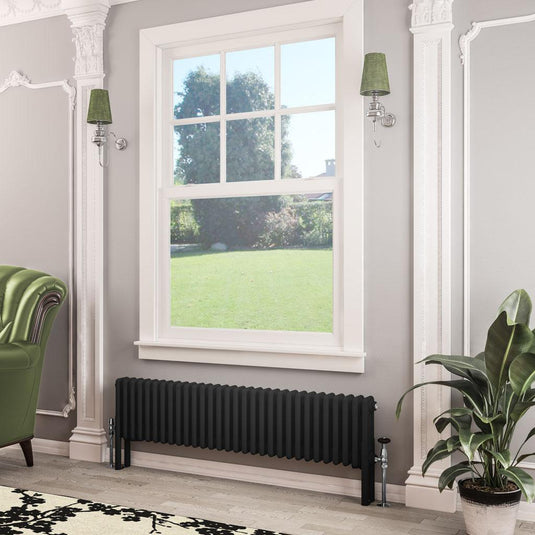 Eastbrook Imperia 3 300 x 1370mm Column Radiator Matt Black | 41.0765