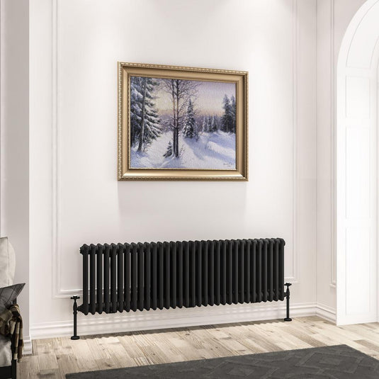 Eastbrook Imperia 3 450 x 1460mm Column Radiator Matt Black | 41.0966