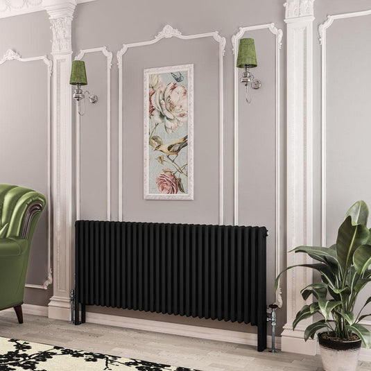 Eastbrook Imperia 3 600 x 1460mm Column Radiator Matt Black | 41.0774