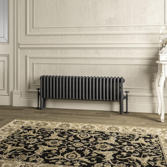 Eastbrook Imperia 4 300 x 1145mm Column Radiator Matt Anthracite | 41.1038