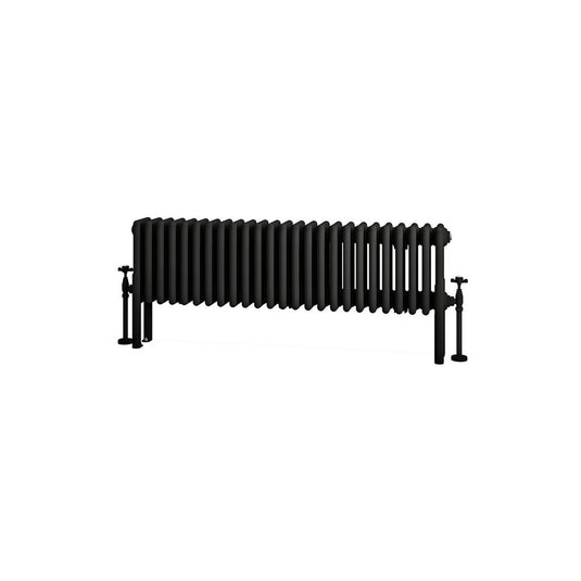 Eastbrook Imperia 4 300 x 1145mm Column Radiator Matt Black | 41.1044