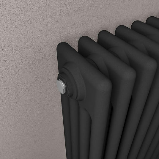 Eastbrook Imperia 4 300 x 1145mm Column Radiator Matt Black | 41.1044