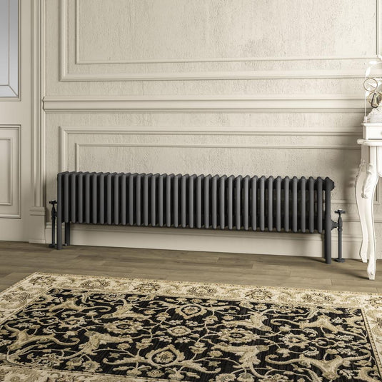 Eastbrook Imperia 4 300 x 1640mm Column Radiator Matt Anthracite | 41.1041