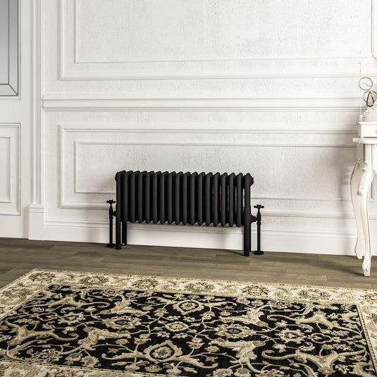 Eastbrook Imperia 4 300 x 830mm Column Radiator Matt Black | 41.1042