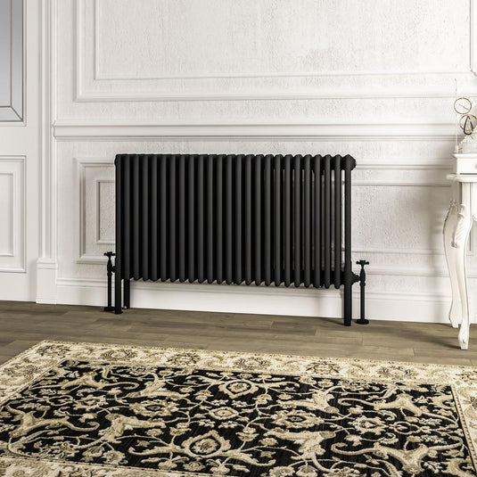 Eastbrook Imperia 4 600 x 1145mm Column Radiator Matt Black | 41.1063