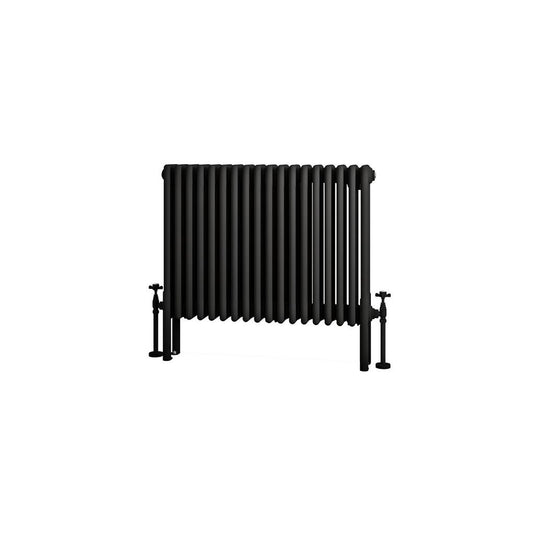 Eastbrook Imperia 4 600 x 830mm Column Radiator Matt Black | 41.1061