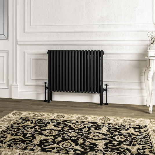 Eastbrook Imperia 4 600 x 830mm Column Radiator Matt Black | 41.1061