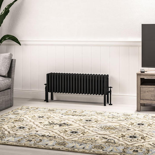 Eastbrook Imperia 6 300 x 1010mm Column Radiator Matt Black | 41.1078