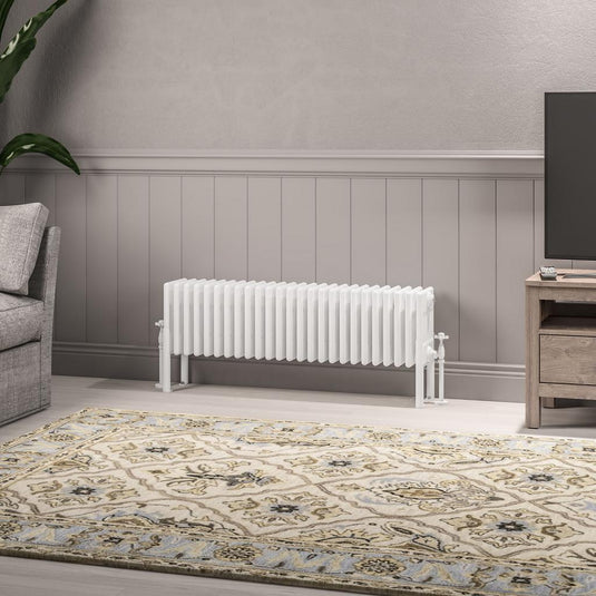 Eastbrook Imperia 6 300 x 1145mm Column Radiator Gloss White | 41.1071