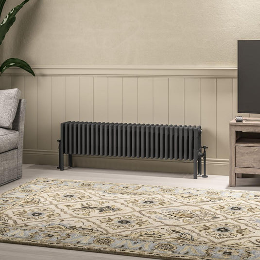 Eastbrook Imperia 6 300 x 1370mm Column Radiator Matt Anthracite | 41.1076