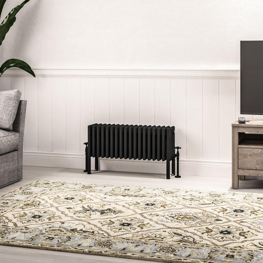 Eastbrook Imperia 6 300 x 830mm Column Radiator Matt Black | 41.1077