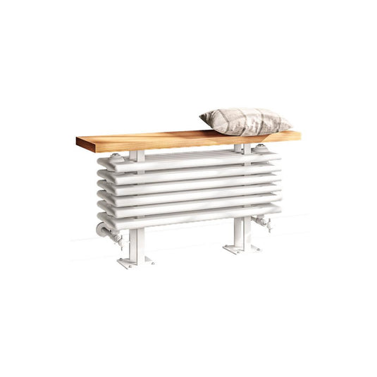 Eastbrook Imperia 6 480 x 850mm Column Bench Radiator Gloss White | 41.1105