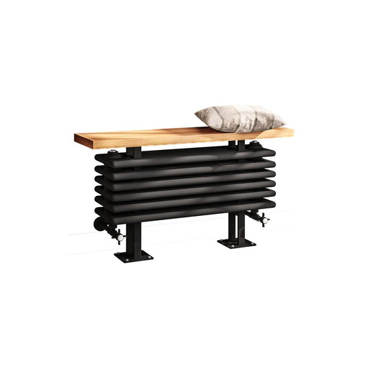 Eastbrook Imperia 6 480 x 850mm Column Bench Radiator Matt Black | 41.1109
