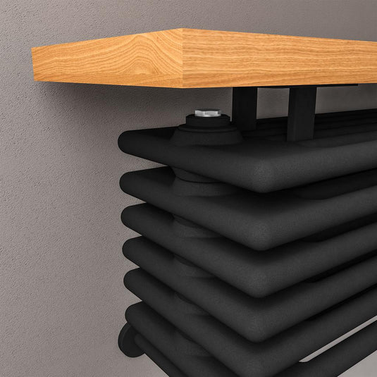 Eastbrook Imperia 6 480 x 850mm Column Bench Radiator Matt Black | 41.1109