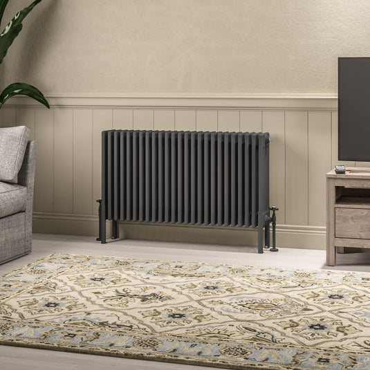 Eastbrook Imperia 6 600 x 1145mm Column Radiator Matt Anthracite | 41.1093