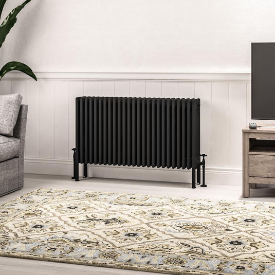 Eastbrook Imperia 6 600 x 1145mm Column Radiator Matt Black | 41.1101