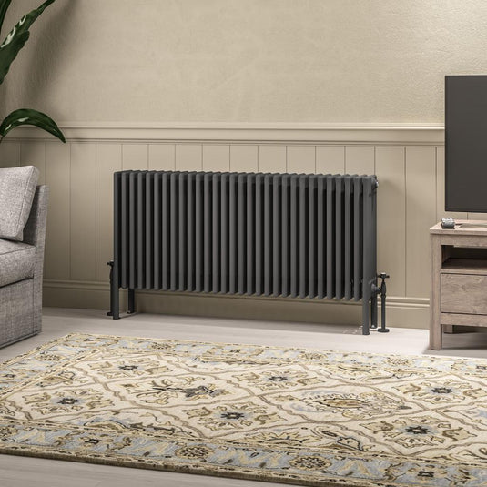 Eastbrook Imperia 6 600 x 1370mm Column Radiator Matt Anthracite | 41.1094