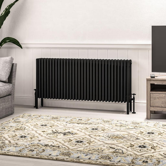 Eastbrook Imperia 6 600 x 1460mm Column Radiator Matt Black | 41.1103