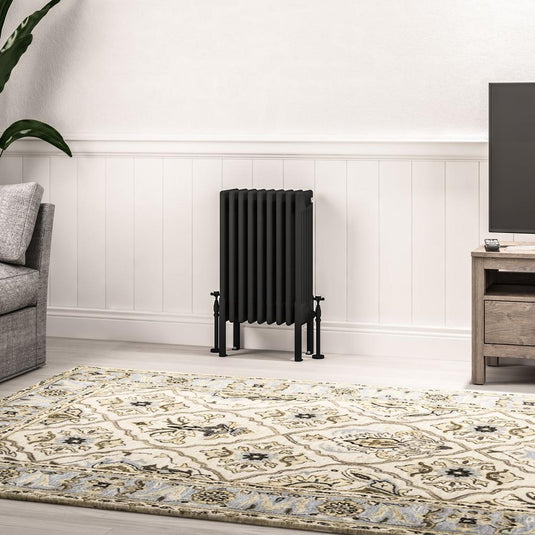 Eastbrook Imperia 6 600 x 425mm Column Radiator Matt Black | 41.1097