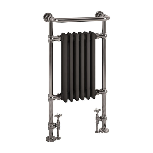 Eastbrook Isbourne Traditional 940 x 507mm Towel Radiator Chrome / Matt Anthracite | 41.0807