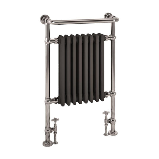 Eastbrook Isbourne Traditional 940 x 600mm Towel Radiator Chrome/Matt Anthracite | 41.1024