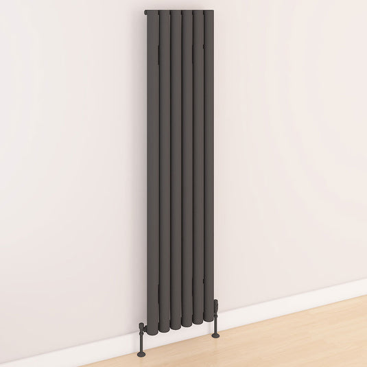 Eastbrook Kelmscott 1800 x 415mm Aluminium Radiator Matt Anthracite | 89.0263