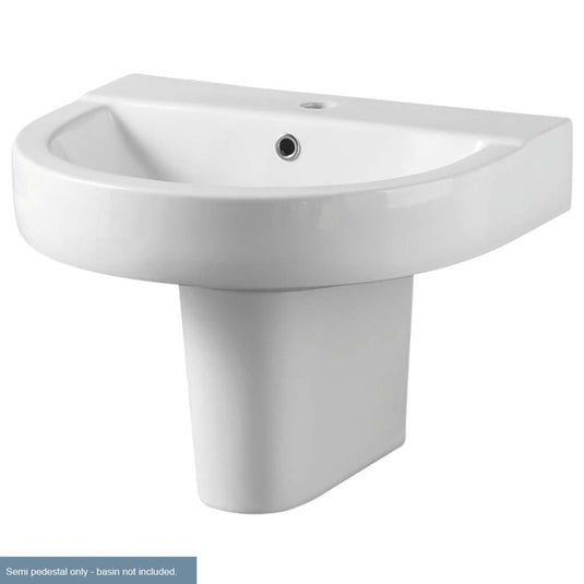 Eastbrook Kenley Semi Pedestal For 500mm and 550mm Basin | White | 26.0174